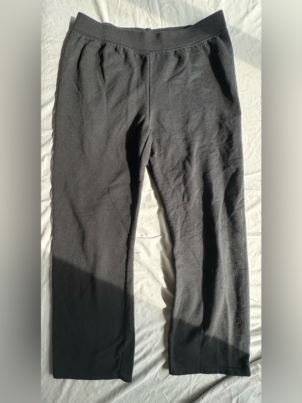 Hanes Black Straight-Leg Sweatpants Size Small